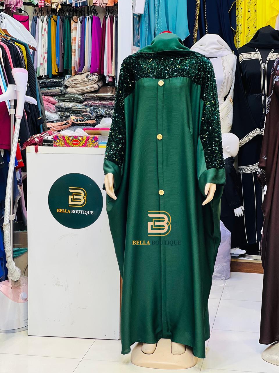 Shop Stylish Green Abayas for Women: Elegant & Chic Collection